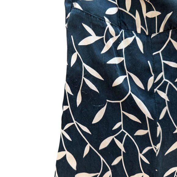 Vintage Linda Hartman Silk Floral Mini Slip Dress Black S Y2K Fairy Grunge - Picture 6 of 6